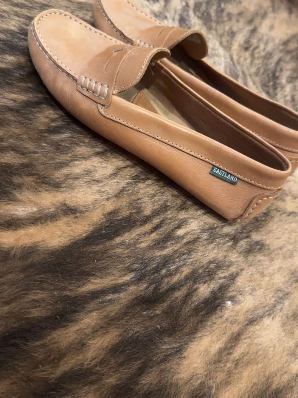 Eastland Men’s Light Brown Leather Penny Loafers